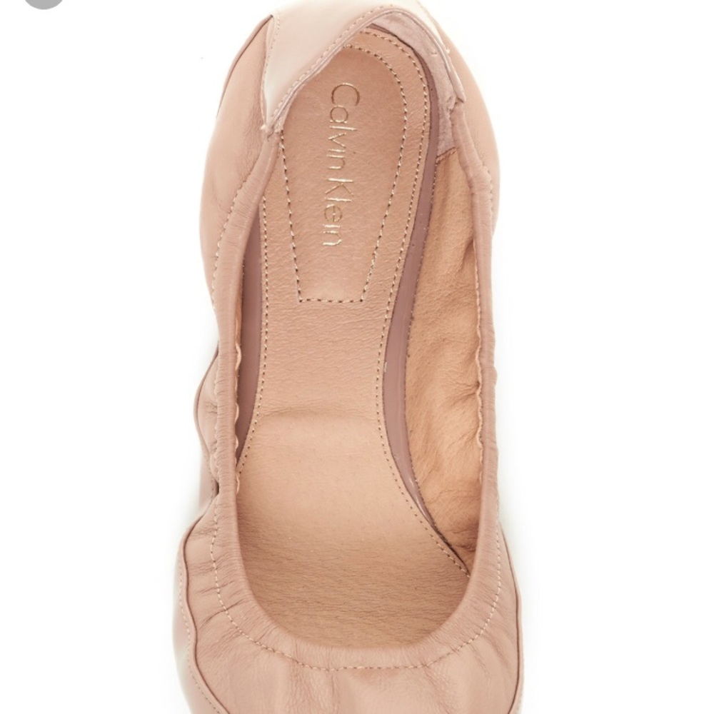 NWOB Calvin Klein Anabelle Flats Sizw 11 nude